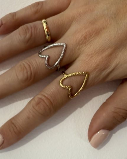 anillo corazon